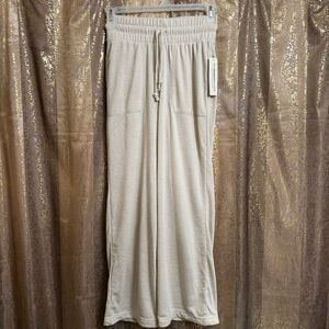 The Sweatshirt Project Ivory Cream Soft Lounge Sleep Pajama Pants Small NWT